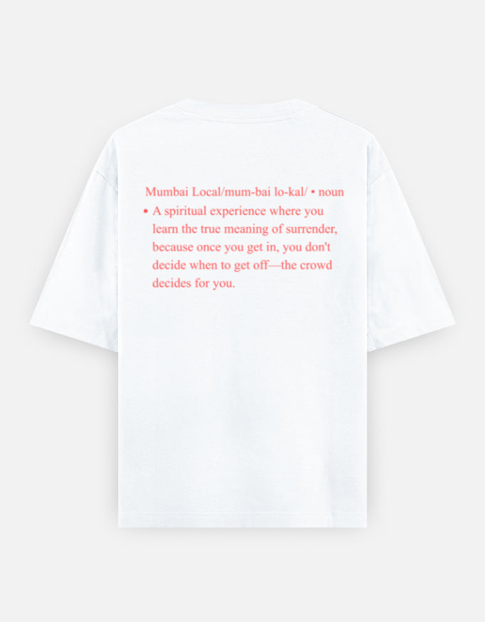 Mumbai Local Rider Unisex Oversized Classic T-Shirt