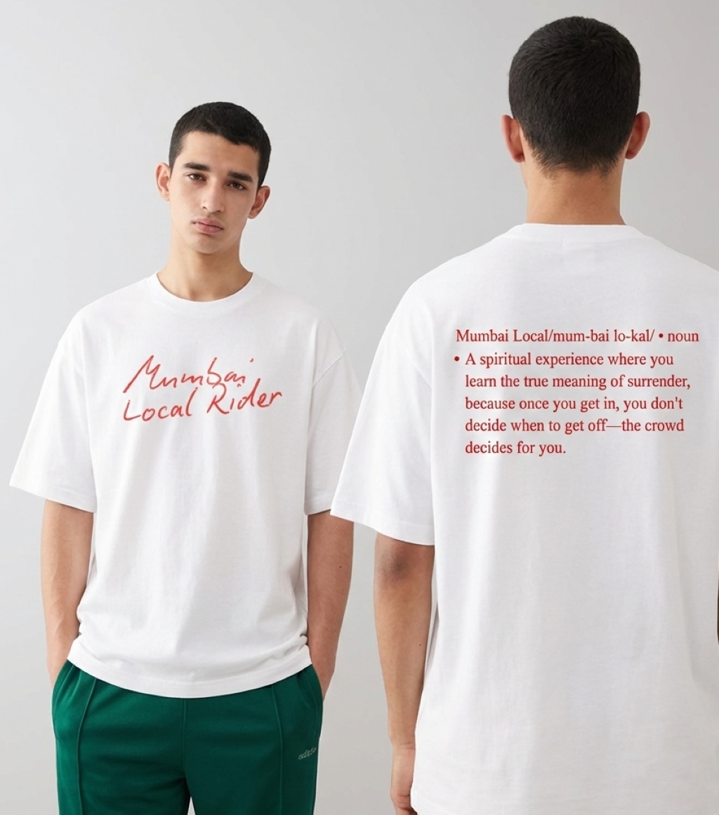 Mumbai Local Rider Unisex Oversized Classic T-Shirt